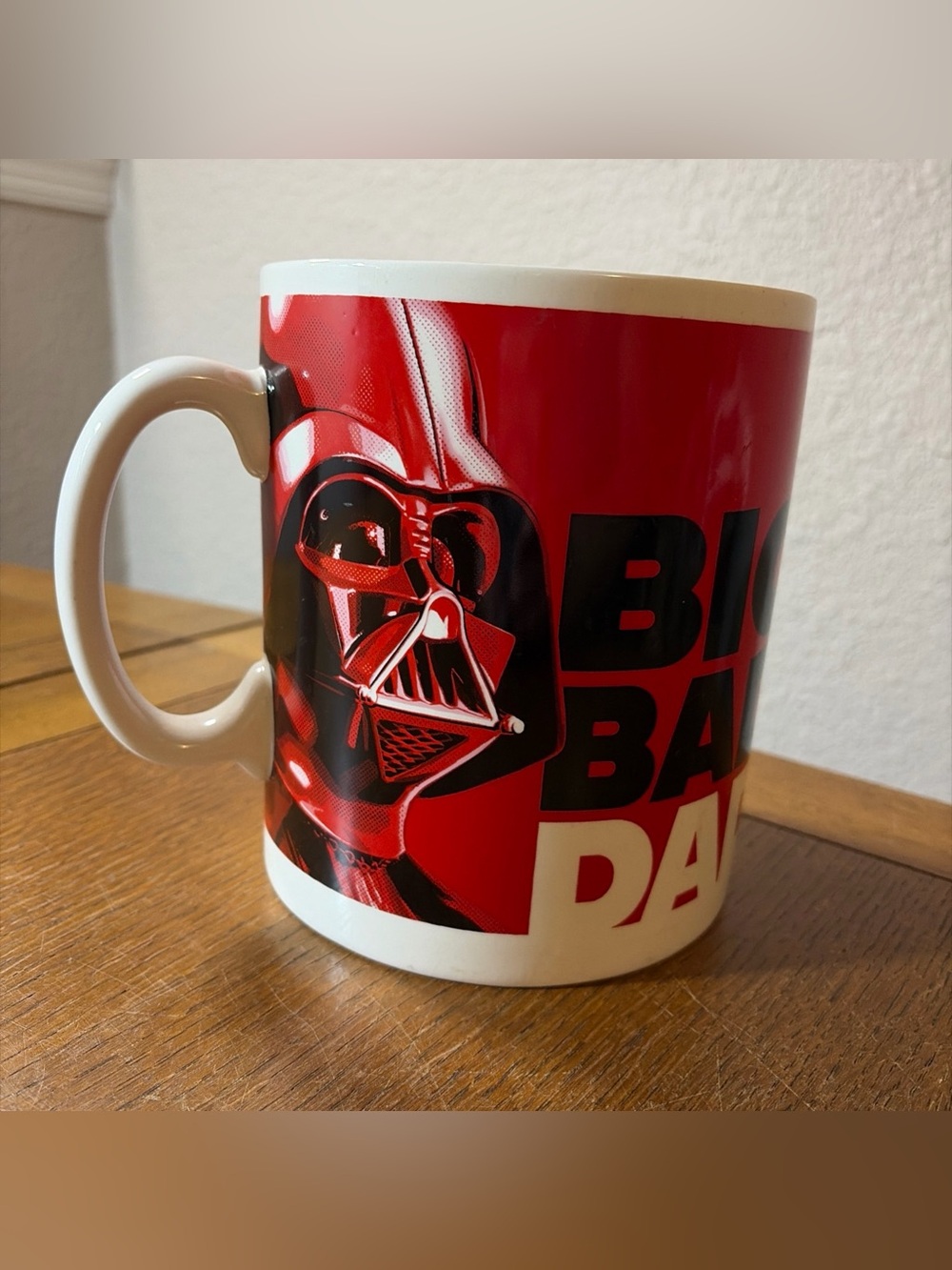 Hallmark Star Wars Coffee Mug Darth Vader Big Bad Dad Red Ceramic Lucasfilm BIG
